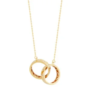 Corrente Elos Com Zirconia Em Ouro 18k